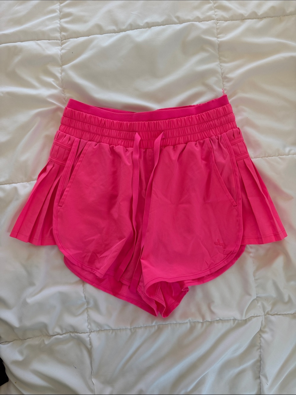 JoyLab Hot Pink Athletic Shorts with Side Pleats